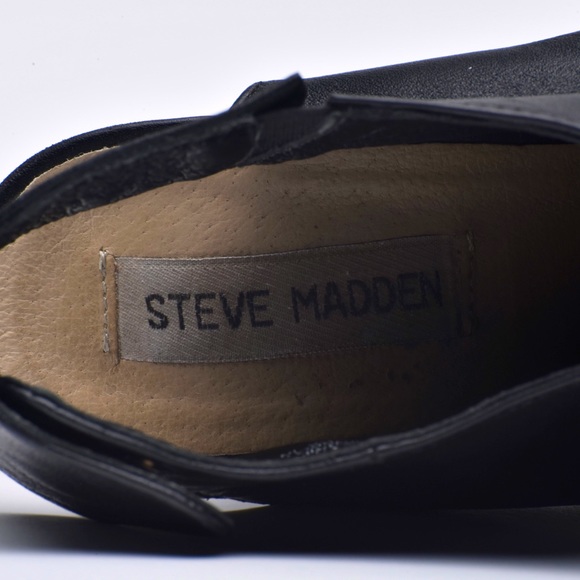 Steve Madden Vero Cuoio Peep Toe Leather Bootie - Picture 6 of 7